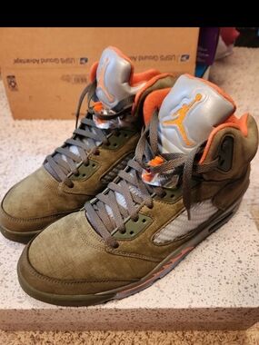 Size 14 - Air Jordan 5 Retro 2024 Olive With Box